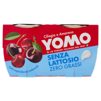 Yomo Senza Lattosio Zero Grassi Ciliegia e Amarena 2 x 125 g
