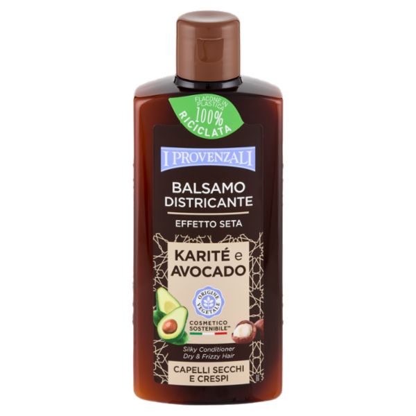 I Provenzali Balsamo Districante Effetto Seta Karité e Avocado Capelli Secchi e Crespi 200 ml