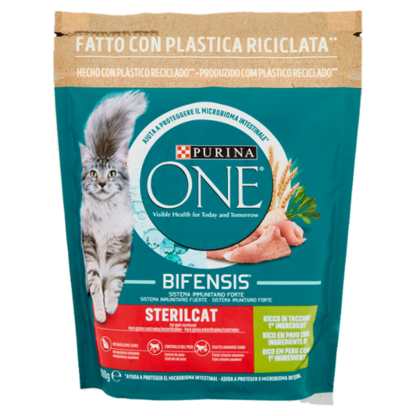 PURINA ONE Bifensis Sterilcat Tacchino e Frumento 800 g