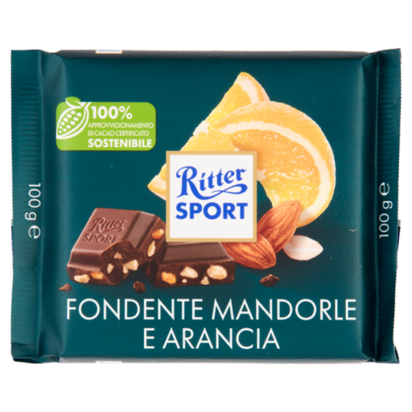Ritter Sport Fondente Mandorle e Arancia 100 g