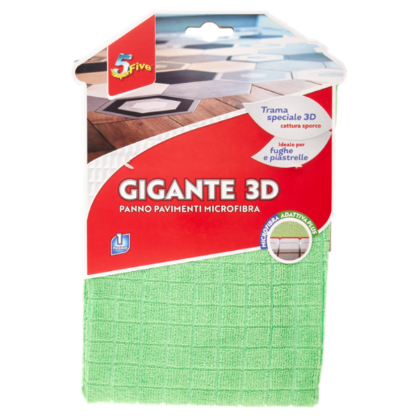 Super5 Gigante 3D Panno Pavimenti Microfibra 1 pz