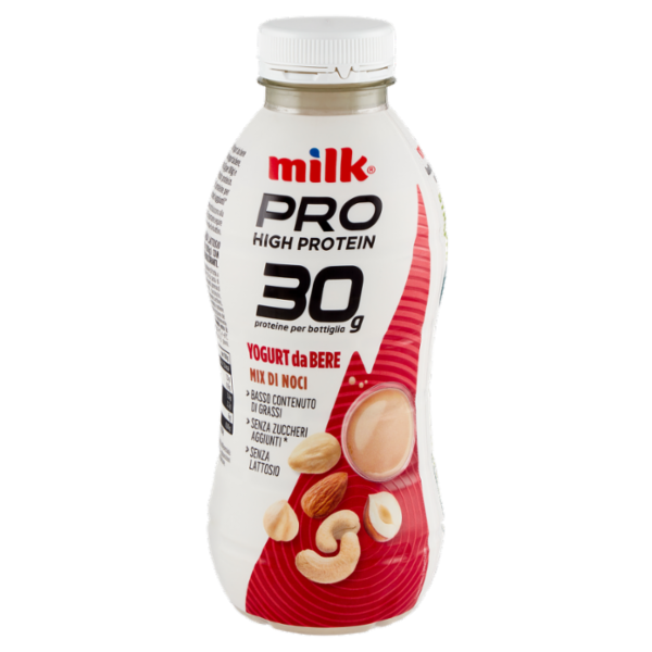 Milk Pro High Protein 30g Yogurt da Bere Mix di Noci 500 g