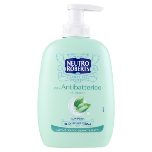 Neutro Roberts con Antibatterico Tè Verde Sapone Liquido 200 ml