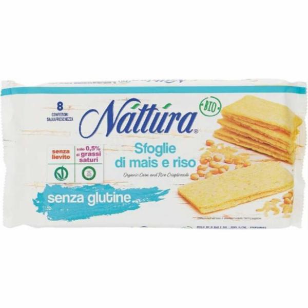 Nattura Sfoglie Di Mais-Riso Bio-Senza Glutine 180g