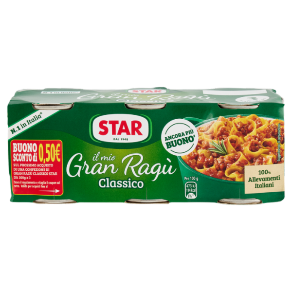 Star il mio Gran Ragù Classico 3 x 100 g