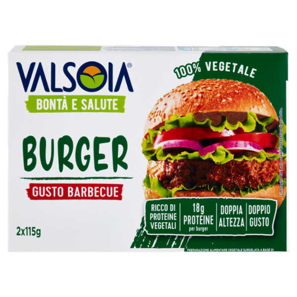 Valsoia Bontà e Salute Burger Gusto Barbecue 2 x 115 g