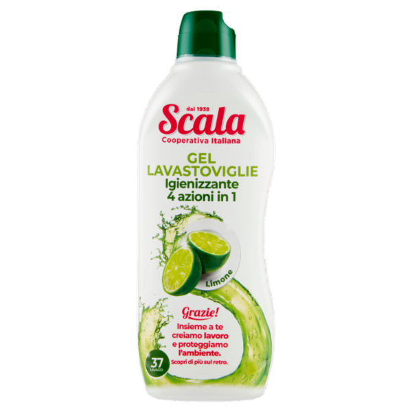 Scala Gel Lavastoviglie Igienizzante 4 azioni in 1 Limone 750 ml