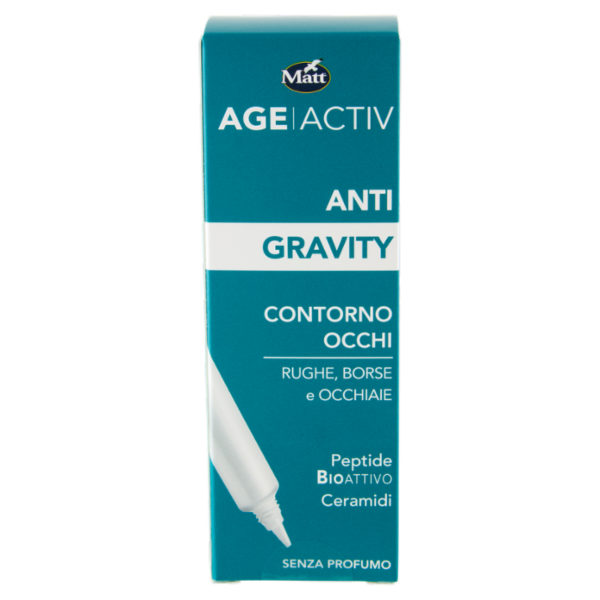 Matt Age Activ Anti Gravity Contorno Occhi Rughe, Borse e Occhiaie Peptide Bioattivo Ceramidi 15 ml
