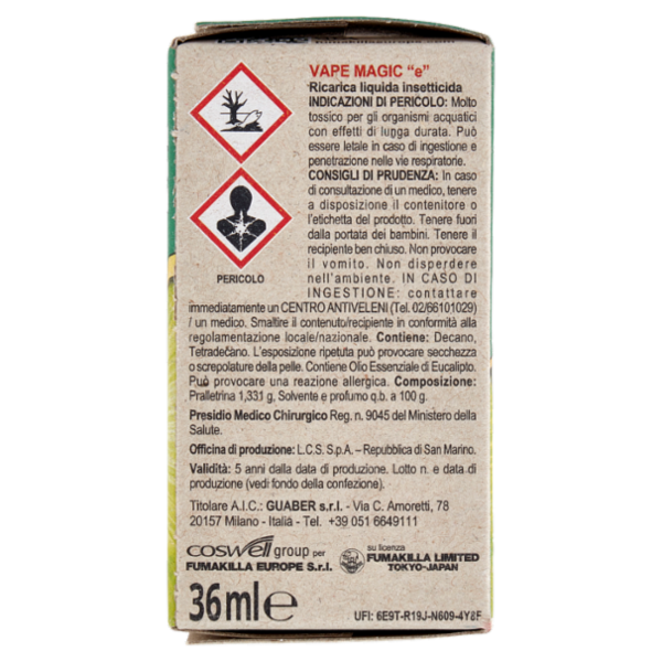 VAPE Liquido Verdessenza Ricarica 36 ml