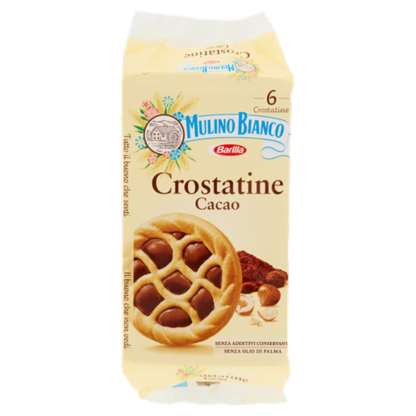Mulino Bianco Crostatine Cacao Merenda Senza Additivi Conservanti 6 pezzi 240 g