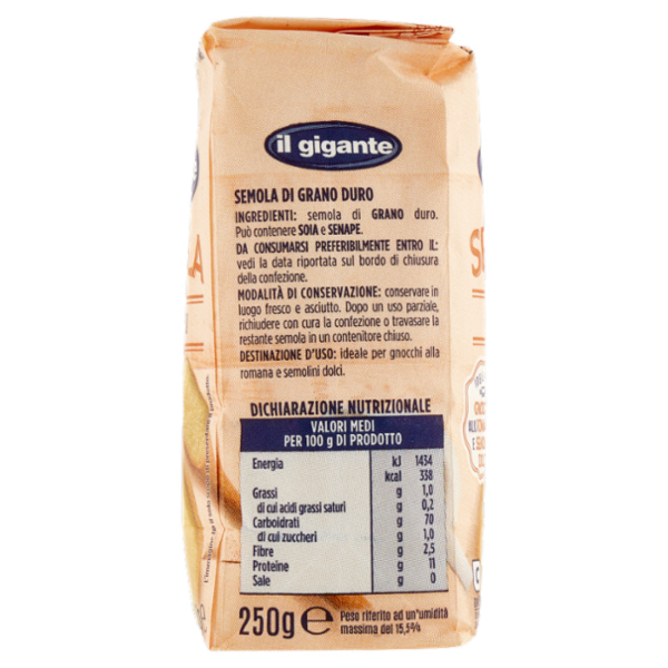 IL GIGANTE Semola di Grano Duro 250 g