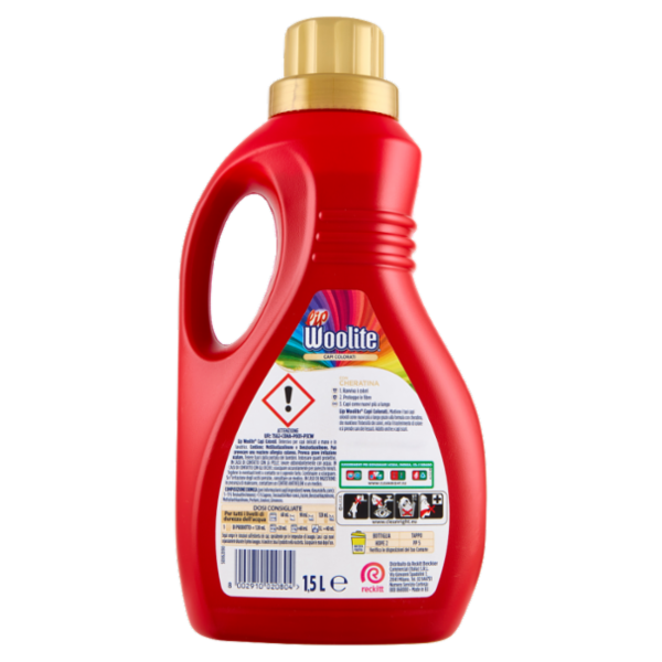 Lip Woolite Detersivo lavatrice Capi Colorati 25 lavaggi 1,5 L