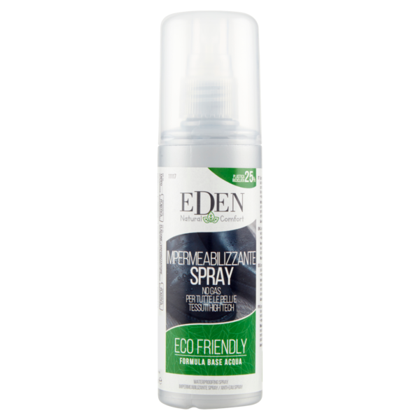 Eden Natural Comfort Impermeabilizzante Spray No Gas per Tutte le Pelli e Tessuti High Tech 100 ml