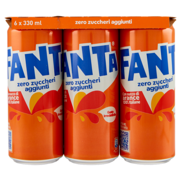 Fanta Zero Orange 6 x 33 cl