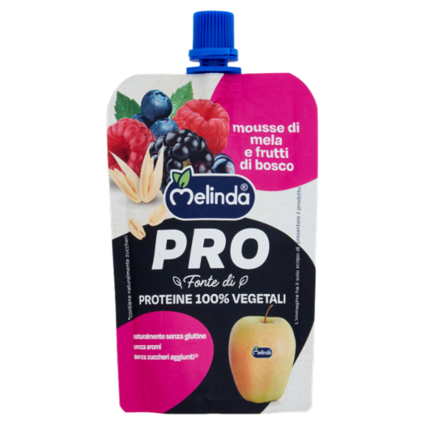 Melinda Pro mousse di mela e frutti di bosco 100 g