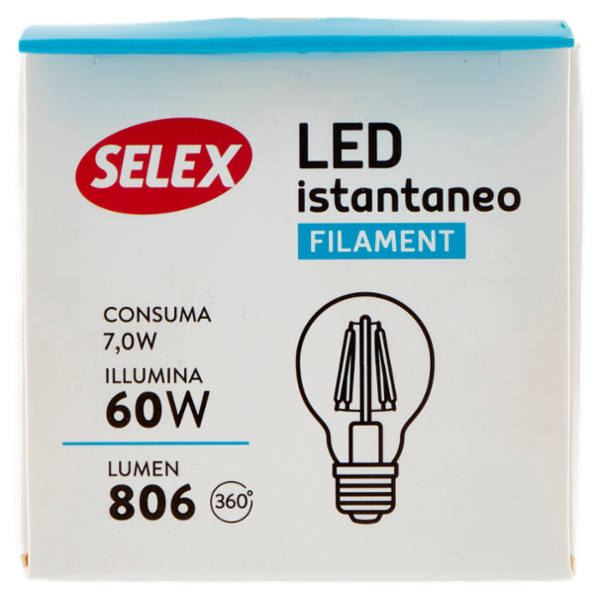 Selex Lampadina Led SMD Goccia E27 7W