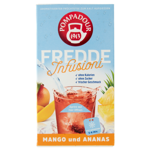 Pompadour Fredde Infusioni Mango e Ananas 18 x 2,5 g