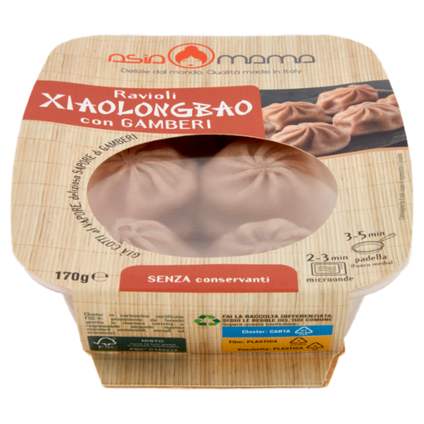 asia mama Ravioli Xiaolongbao con Gamberi 170 g