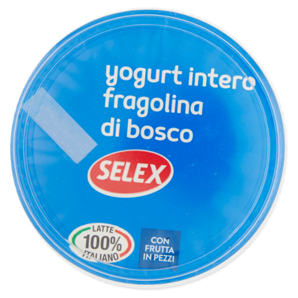 Selex Yogurt Intero Fragola con Frutta in Pezzi 500 g