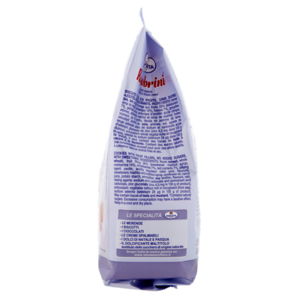 SZ Rossobrini Biscotti ripieni ai Mirtilli e Frutti rossi 250 g