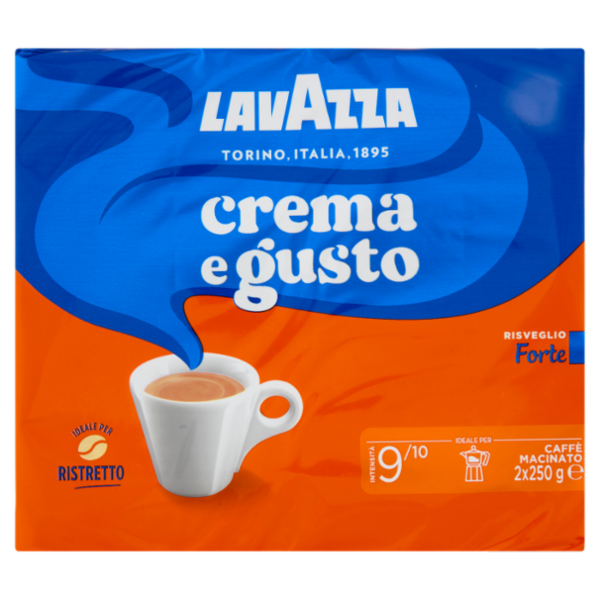 Lavazza crema e gusto Forte Caffè Macinato 2 x 250 g