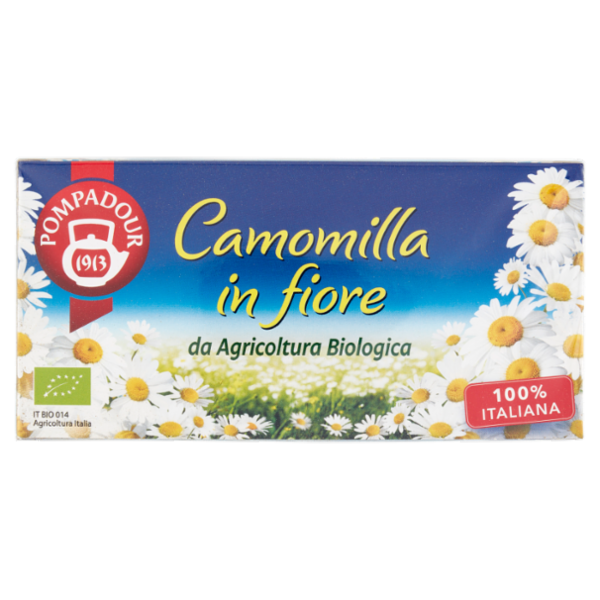 Pompadour Camomilla in fiore da Agricoltura Biologica bustine 15 x 2 g