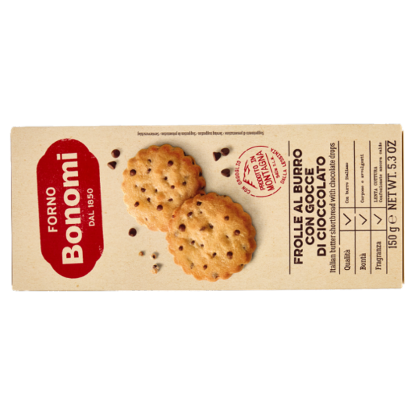 Forno Bonomi Frolle al Burro con Gocce di Cioccolato 150 g