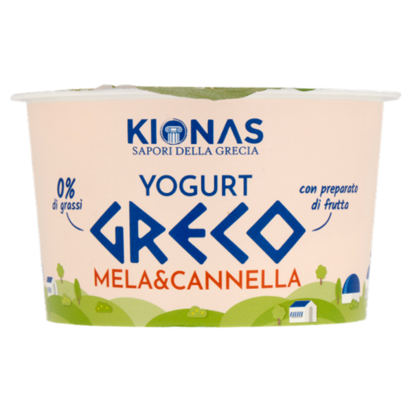 Kionas Yogurt Greco Mela & Cannella 0% di grassi 150 g