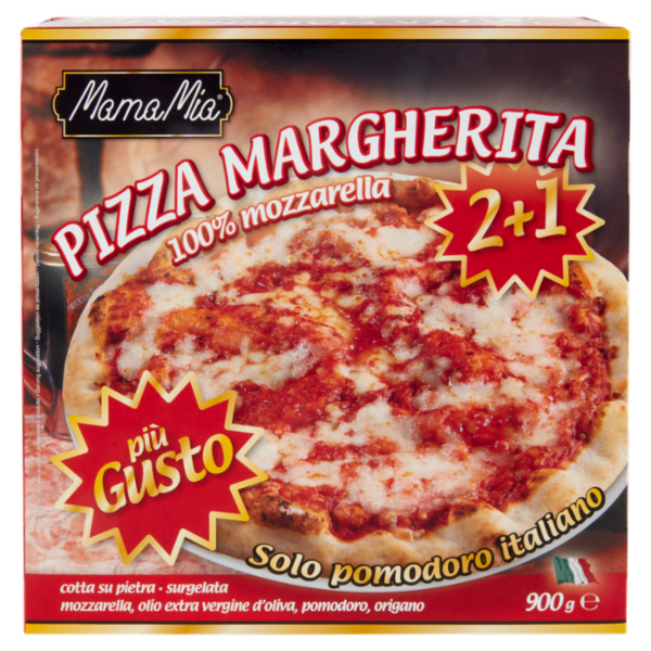 MamaMia Pizza Margherita surgelata 2+1 900 g