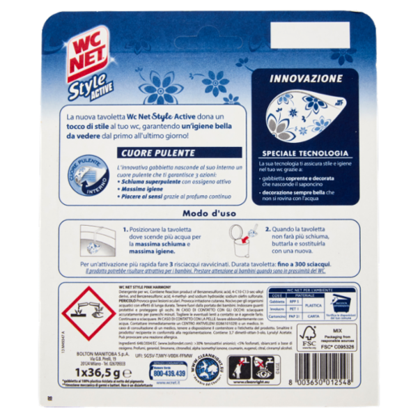 WC Net Style Active Pink Harmony 1 x 36,5 g