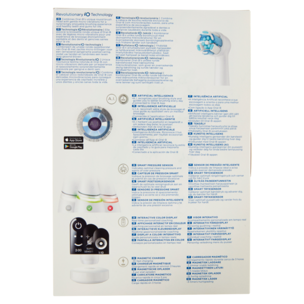 Oral-B iO-8N Spazzolino Elettrico Denti Ricaricabile Bianco con Custodia da Viaggio