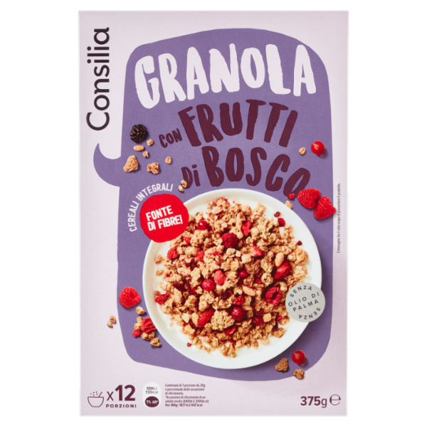 Consilia Granola con Frutti di Bosco 375 g