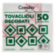 Consilia Tovaglioli 2 Veli 33X33 cm Decorati 50 pezzi