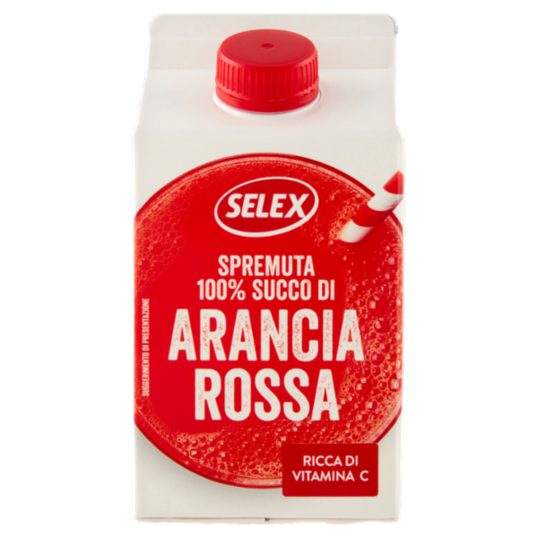 Selex Spremuta 100% Succo di Arancia Rossa 500 ml
