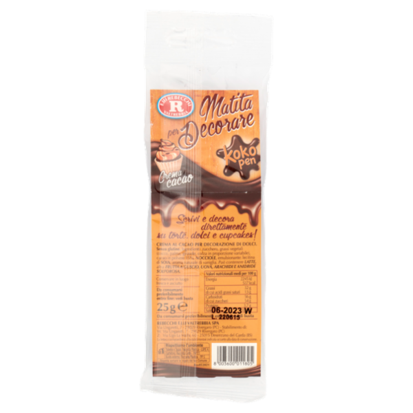F.lli Rebecchi Valtrebbia Matita per Decorare koko pen crema Cacao 25 g