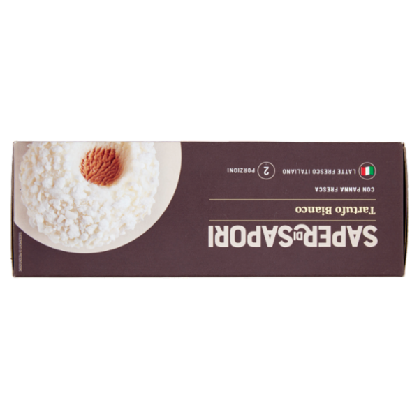 Selex Saper di Sapori 2 Tartufi Bianchi di Gelato Panna Ripieno di Caffé 100% Arabica 2 x 80 g