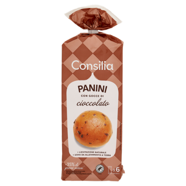 Consilia Panini con Gocce di Cioccolato 6x42 g