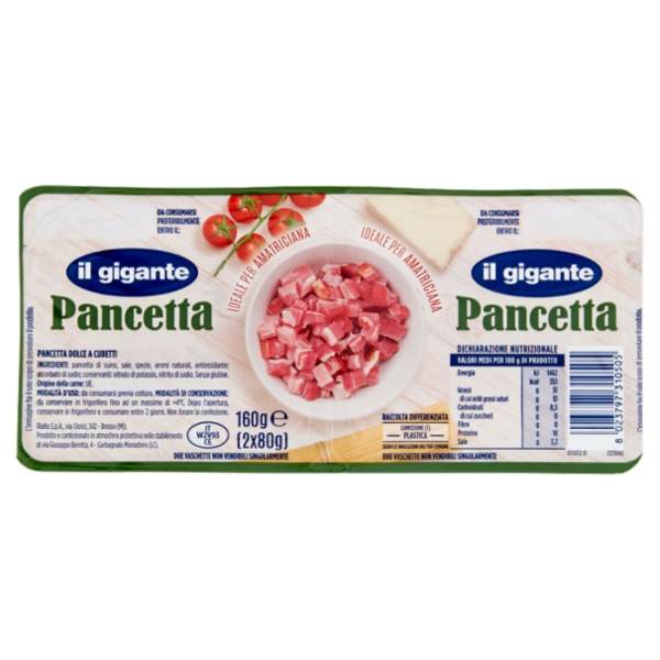 IL GIGANTE Pancetta 2 x 80 g