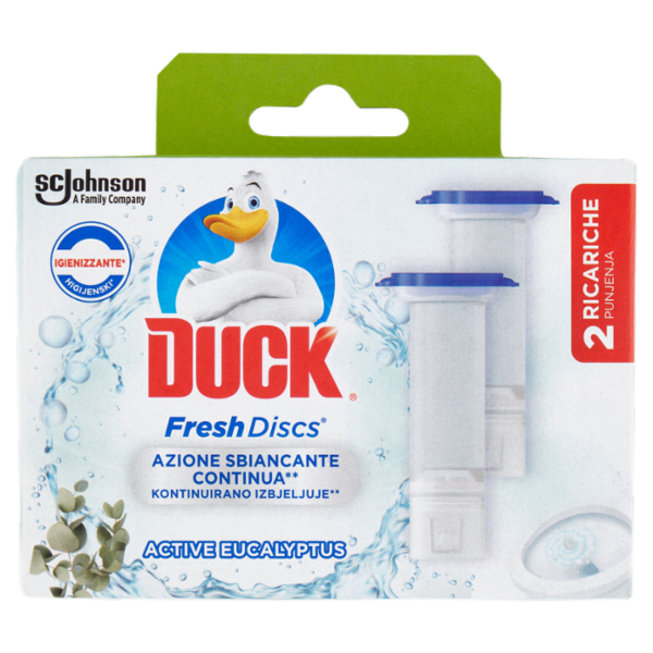 Duck Fresh Discs - Doppia Ricarica, Fragranza Eucalipto 2 x 36ml