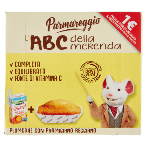 Parmareggio l'ABC della merenda Plumcake con Parmigiano Reggiano