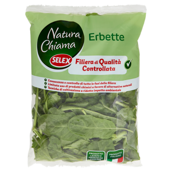 Selex Natura Chiama Erbette Lavate e Pronte da Cuocere 500 g
