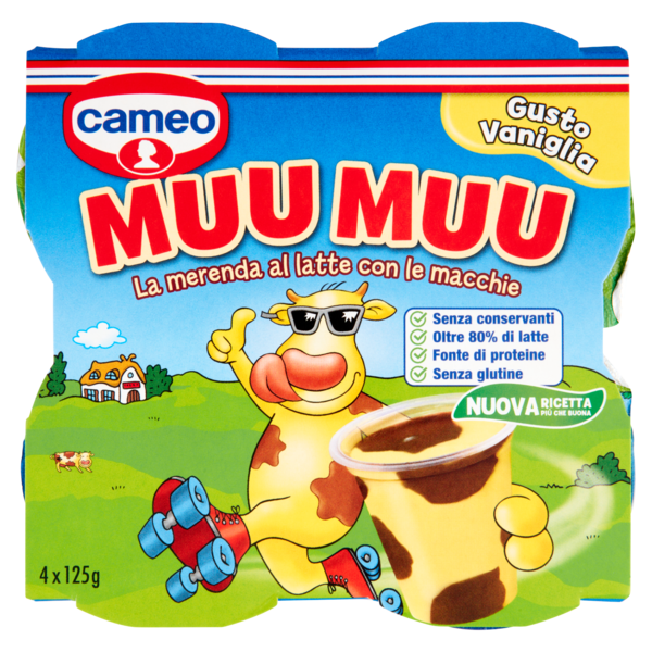 cameo Muu Muu Gusto Vaniglia 4 x 125 g