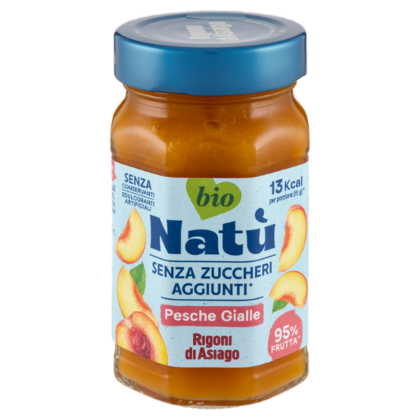 Rigoni di Asiago Natù Senza Zuccheri Aggiunti° Pesche Gialle bio 240 g