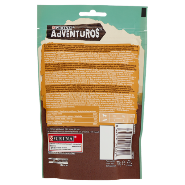 PURINA ADVENTUROS Filetti Pollo, Manzo e Maiale 70 g