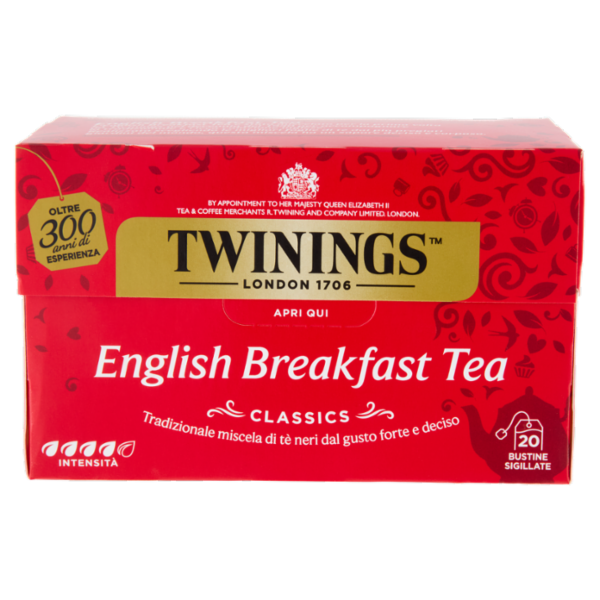 Twinings English Breakfast Tea Tè Nero 20 filtri The 40 g