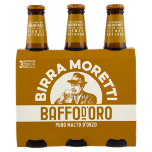 Birra Moretti Baffo D'Oro 3 x 33 Cl