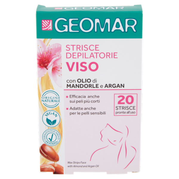 Geomar Strisce Depilatorie Viso 20 pz
