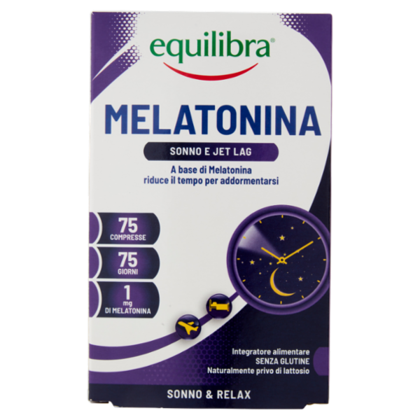 equilibra Melatonina Sonno e Jet Lag 75 Compresse 9,37 g