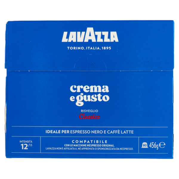 Lavazza crema e gusto Classico Compatibile con Nespresso Original 80 Capsule 456 g