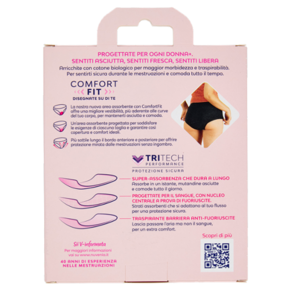 Nuvenia Mutandine Mestruali S Nero 1 pz